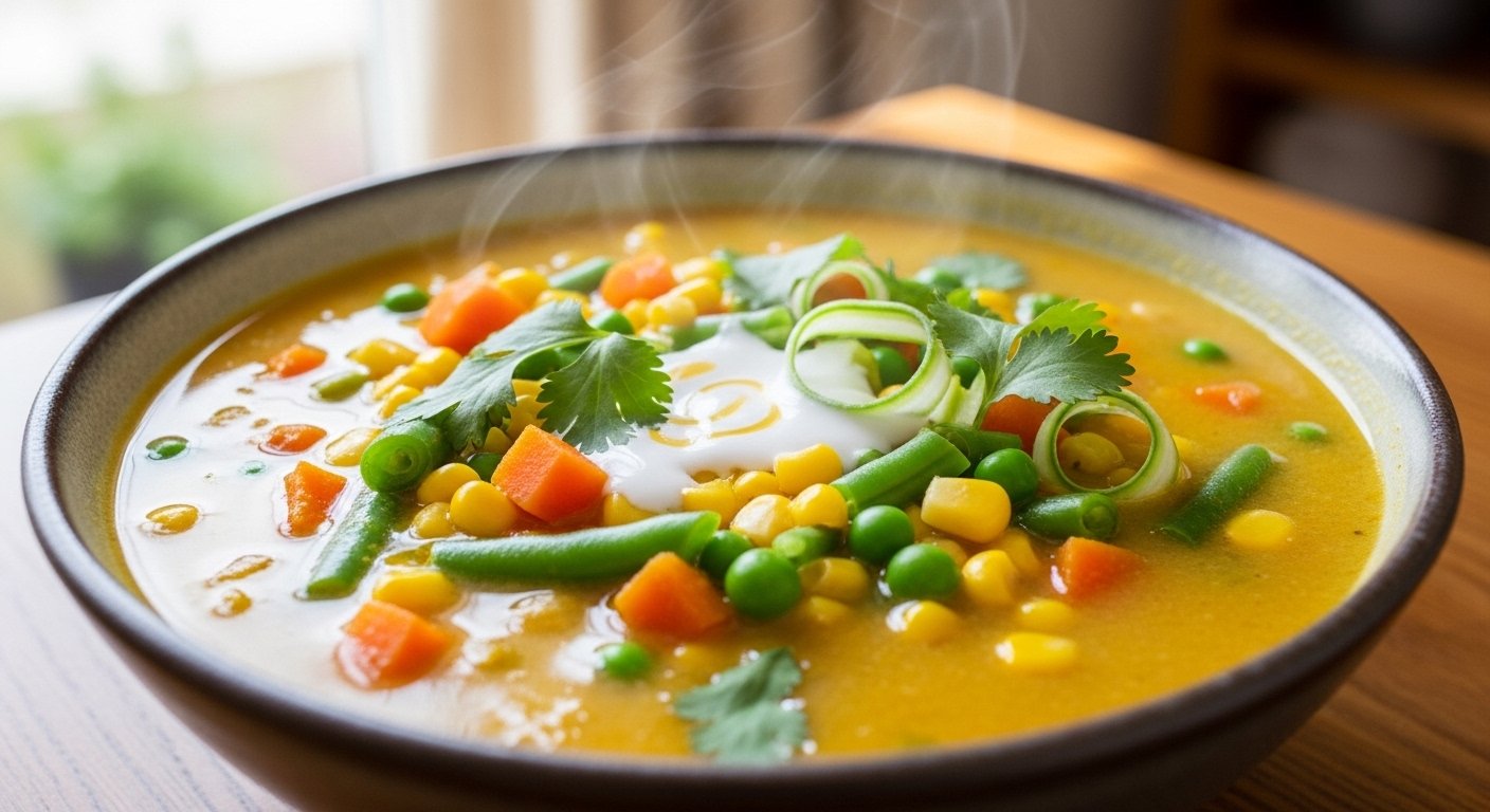 Veg Sweetcorn Soup