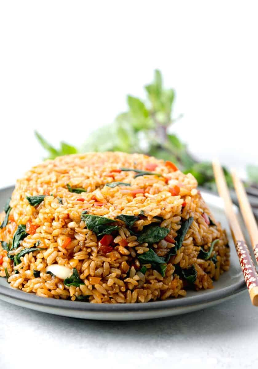Spicy Basil Rice